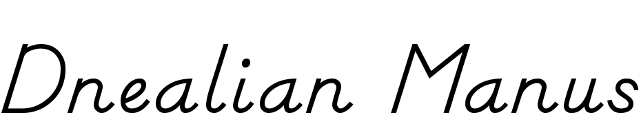 Dnealian Manuscript Font Download Free